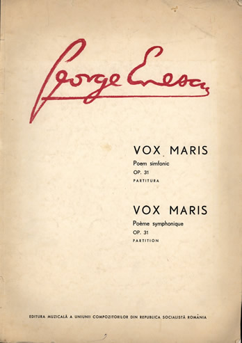 Enesco, Georges - Vox Maris, Poem Simfonic, Op. 31. Full Score