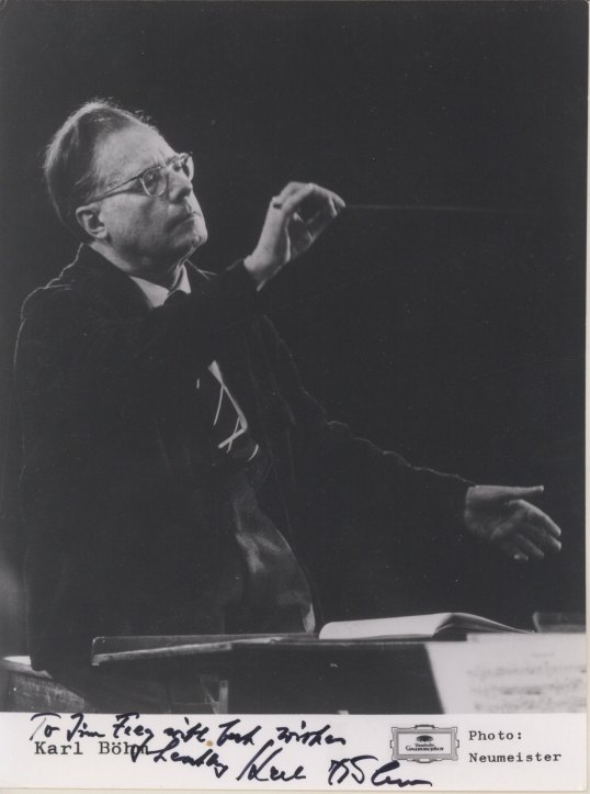 Böhm, Karl - Photograph Signed