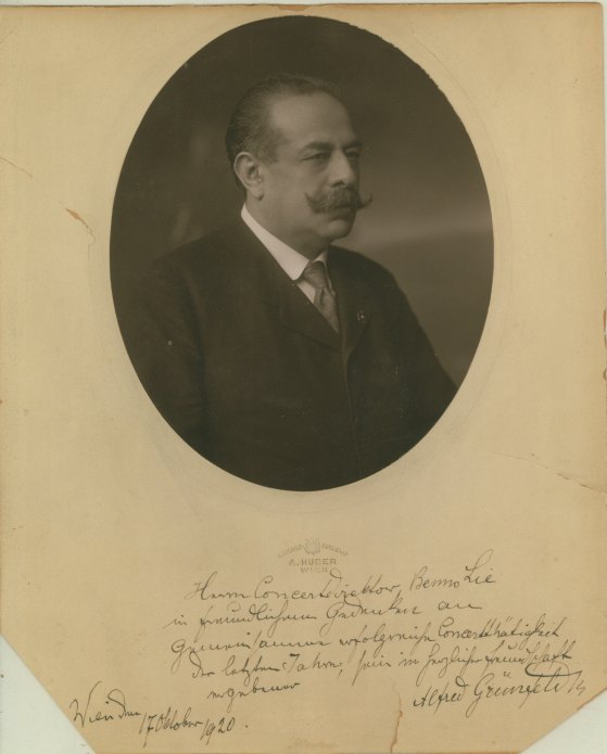 Grünfeld, Alfred - Photograph Signed