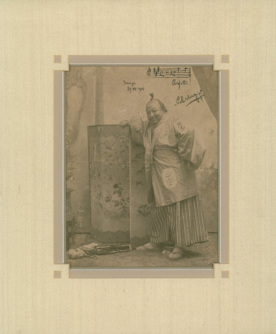 MASCAGNI AND LA PUMA - Mascagni, Pietro - Photograph and AMQ Signed
