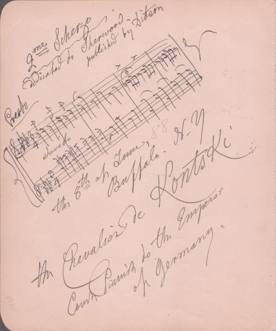LESCHETIZKY, ZEISLER, AND KONTSKI - Leschetizky, Théodore - Two