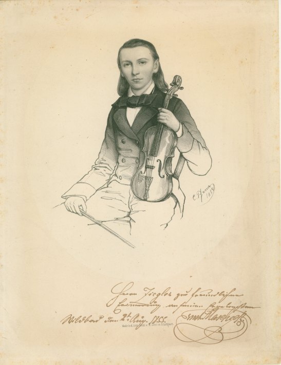 Maretzek, Max - Signed Lithograph Portrait.