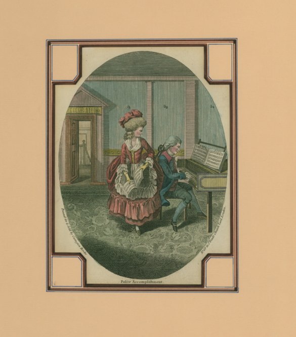 PIANO - ENGRAVING - "Polite Accomplishment".