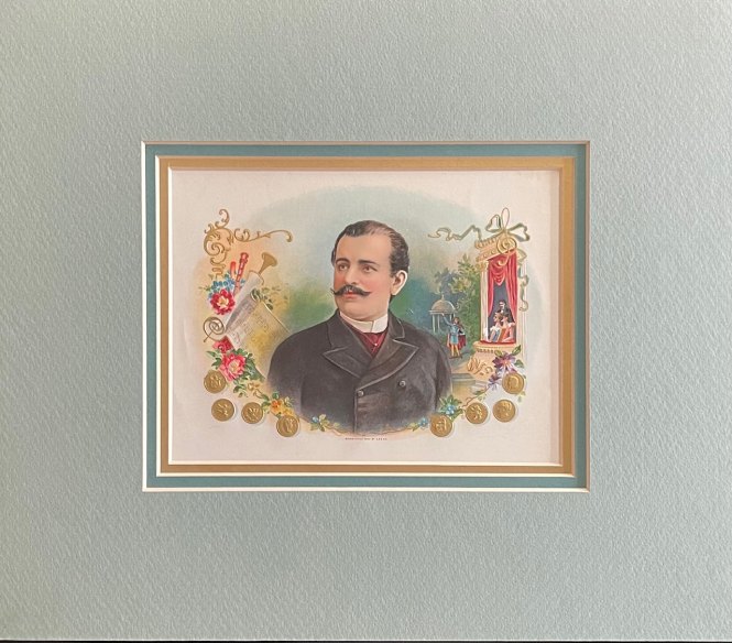 Reszke, Jean de - Cigar box label portrait