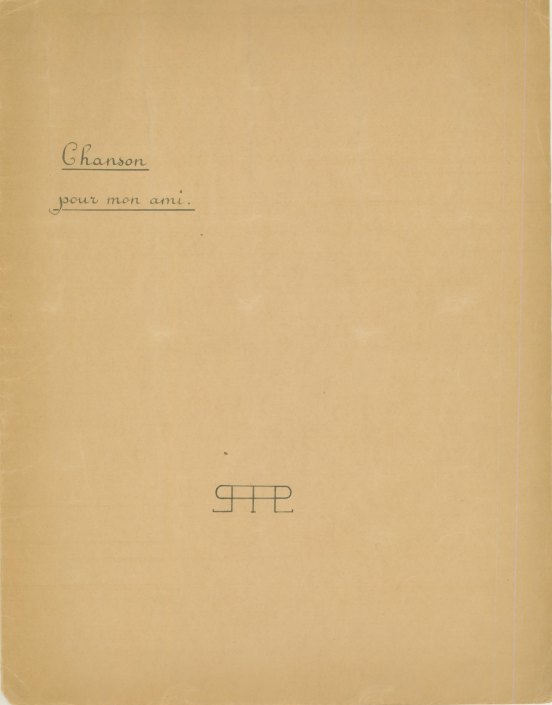 Collet, Henri - Manuscript Song Signed