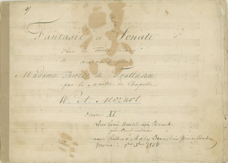 Mozart, W.A. - Fantasy & Sonata for Piano, K475/457, Copyist's