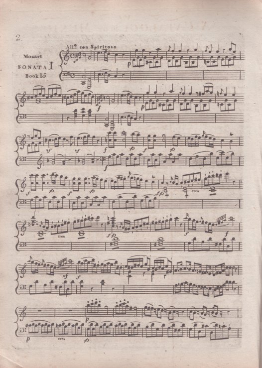 Mozart, W.A. - Three Sonatas for the Grand and Small Piano-Forte. Book
