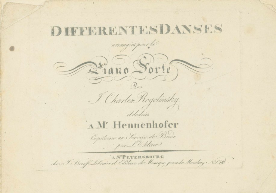 ROGOLINSKY - DANCES FOR PIANO - Rogolinsky, J. Charles - Differentes