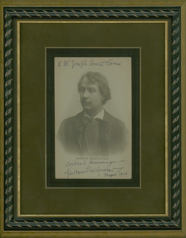 Charpentier, Gustave - Postcard Photograph Signed
