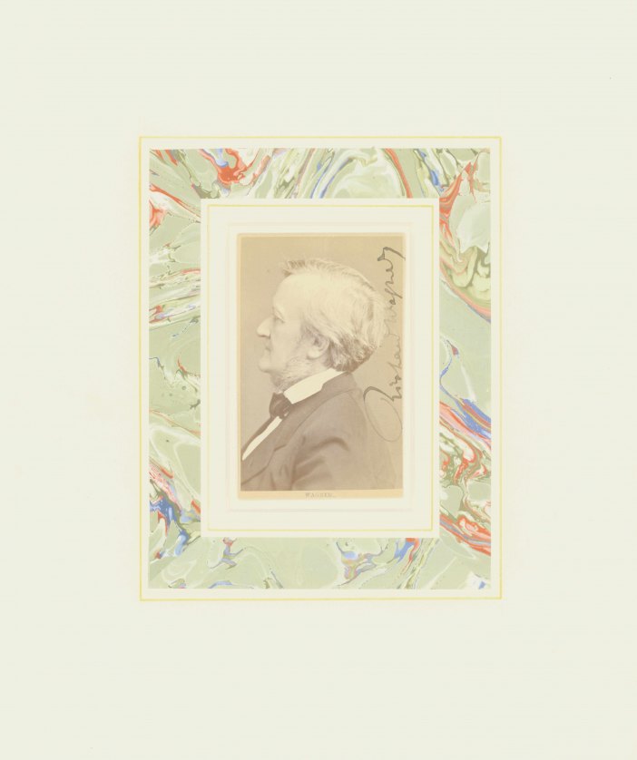 Wagner, Richard - Carte-de-visite Photograph Signed